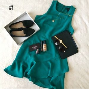 Banana Republic Ruffle Wrap Racerback Dress